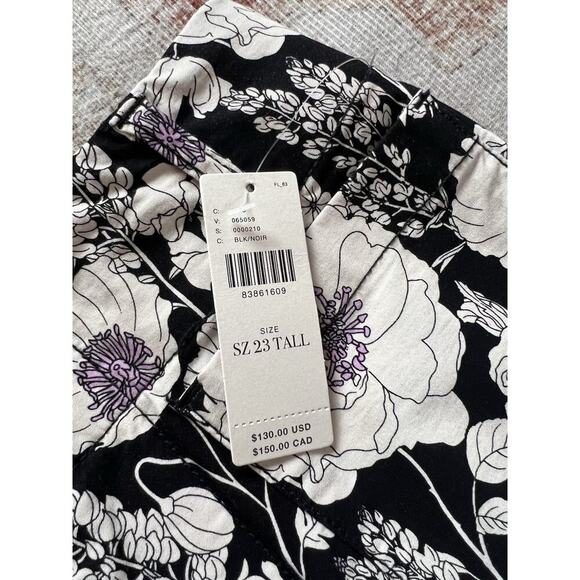 Maeve Anthropologie The Colette Cropped Wide-Leg Printed Pants Size 23 Tall - Picture 3 of 9